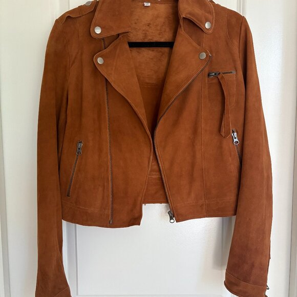 Jakett T​ina Washed Suede Jacket XS Brand New With Tags - Picture 1 of 6